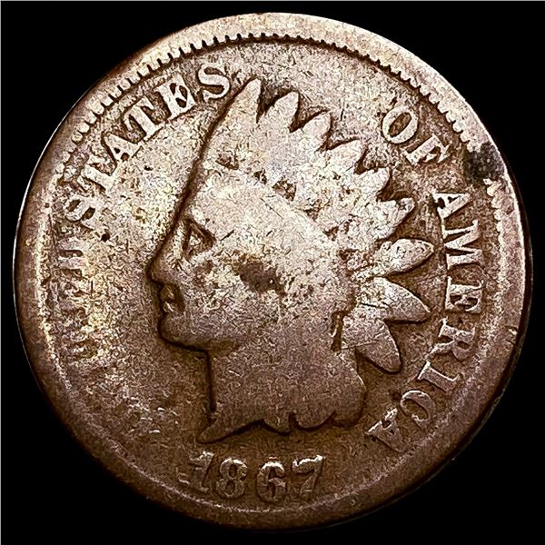 1867 Indian Head Cent NICELY CIRCULATED