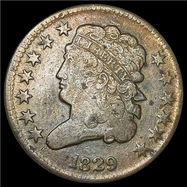 1829 Classic Head Half Cent LIGHTLY CIRCULATED