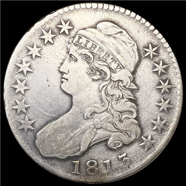 1813 Capped Bust Half Dollar LIGHTLY CIRCULATED