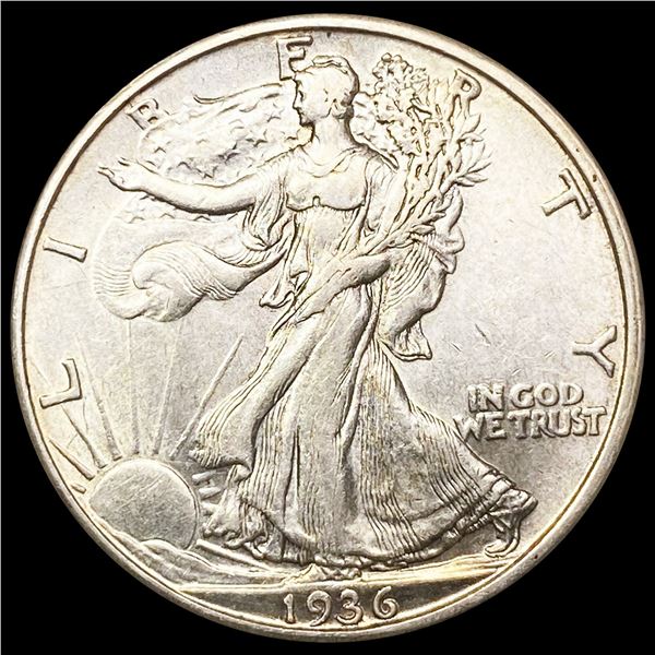 1936-D Walking Liberty Half Dollar CLOSELY UNCIRCU