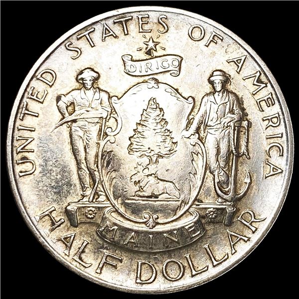 1920 Maine Half Dollar CLOSELY UNCIRCULATED