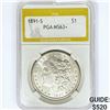 Image 1 : 1891-S Morgan Silver Dollar PGA MS63+