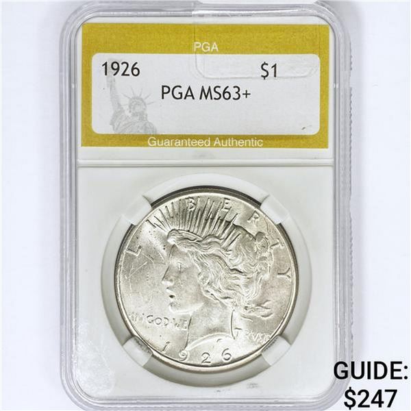 1926 Silver Peace Dollar PGA MS63+