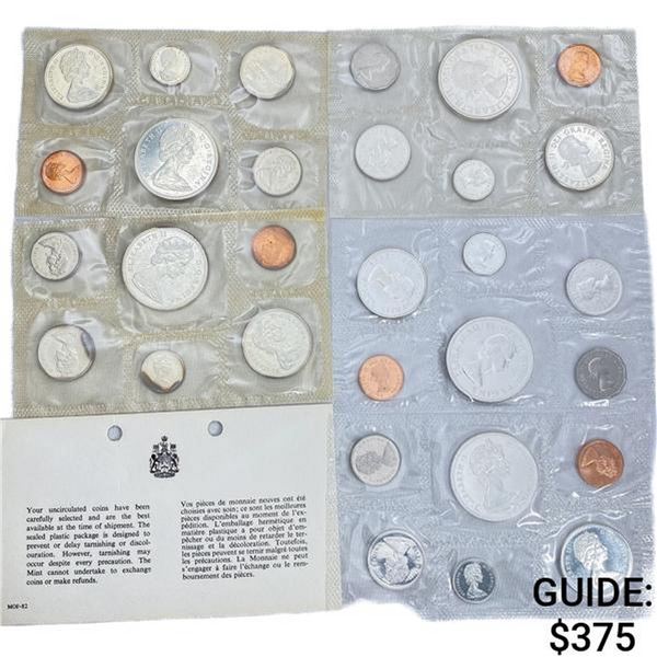 1961-65 Canada Proof Silver Coin Sets (30 Coins)