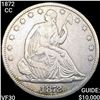 Image 1 : 1872-CC Seated Liberty Half Dollar LIGHTLY CIRC U
