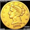 Image 1 : 1879-CC $5 Gold Half Eagle ABOUT UNCIRCULATED