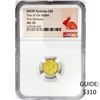 Image 1 : 2023P $5 1/20th oz Gold Australian Rabbit NGC MS70