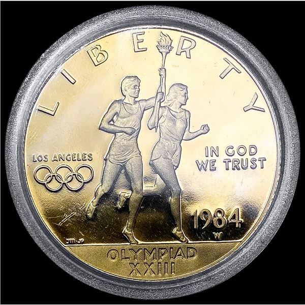 1984-W US Olympic Commem .50oz Gold $10 GEM PROOF