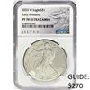 Image 1 : 2023-W White Silver Eagle NGC PR70 UCam Sil. Label