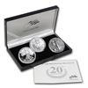 Image 1 : 2006-W 20th Ann ASE 3 Coin Silver Set GEM OGP