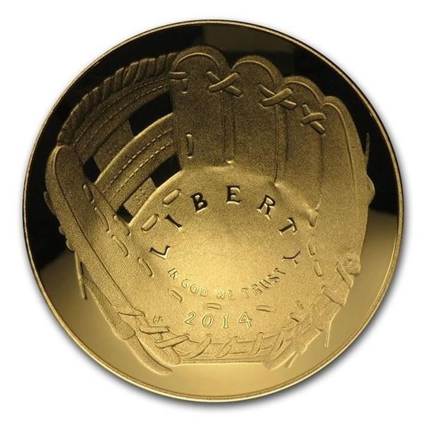 2014-W $5 Gold Baseball Hall of Fame Commemorative Coin Program