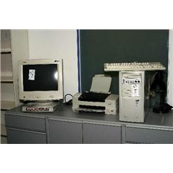 PC, monitor and printer