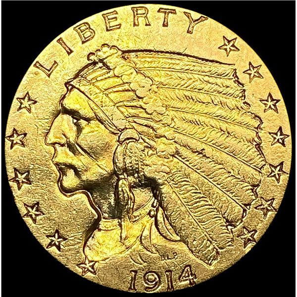 1914 $2.50 Gold Quarter Eagle UNCIRCULATED