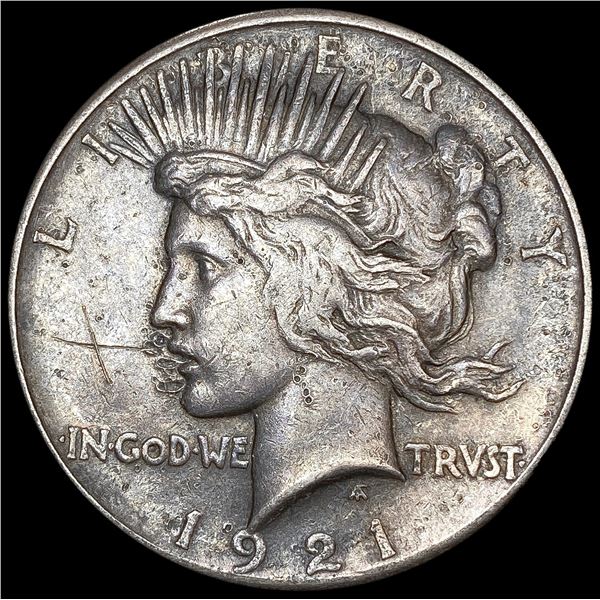 1921 Silver Peace Dollar NEARLY UNCIRCULATED