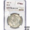 Image 1 : 1887 Morgan Silver Dollar NGC MS61