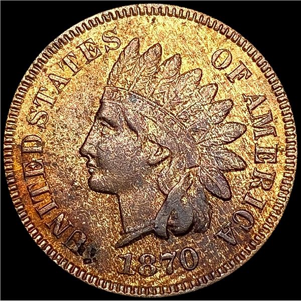 1870 Indian Head Cent CLOSELY UNCIRCULATED