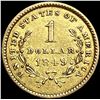 Image 2 : 1849 Rare Gold Dollar CLOSELY UNCIRCULATED