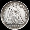 Image 1 : 1857 Seated Liberty Half Dime ABOUT UNCIRCULATED