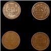Image 2 : (4) 1924-D Wheat Cents ABOUT UNCIRCULATED