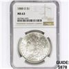 Image 1 : 1880-O Morgan Silver Dollar NGC MS63