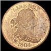 Image 1 : 1804 Crosslet 4 Draped Bust Half Cent CHOICE AU