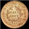 Image 2 : 1804 Crosslet 4 Draped Bust Half Cent CHOICE AU