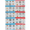 Image 1 : 1971 US Mint Silver Coin Sets (55 Coins) UNC