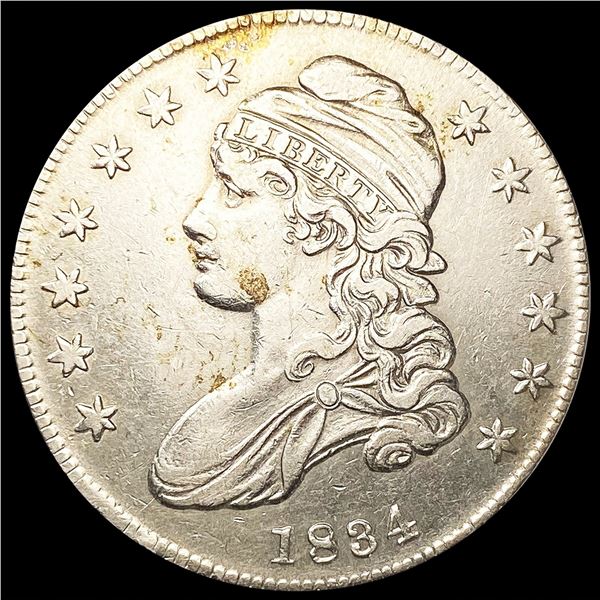 1834 Capped Bust Half Dollar CLOSELY UNCIRCULATED