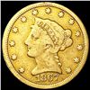 Image 1 : 1867-S $2.50 Gold Quarter Eagle NICELY CIRCULATED