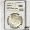 Image 1 : 1898-O Morgan Silver Dollar NGC MS65+