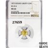 Image 1 : 1872 Round California Gold Quarter NGC MS64 BG-814