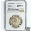 Image 1 : 1944-D Walking Liberty Half Dollar NGC MS64
