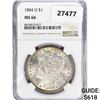 Image 1 : 1884-O Morgan Silver Dollar NGC MS66