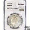 Image 1 : 1897 Morgan Silver Dollar NGC MS64 PL