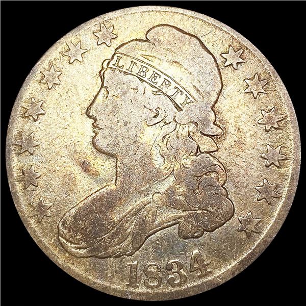 1834 Capped Bust Half Dollar LIGHTLY CIRCULATED