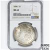 Image 1 : 1896 Morgan Silver Dollar NGC MS62