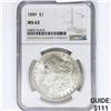 Image 1 : 1889 Morgan Silver Dollar NGC MS62