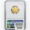 Image 2 : 1925-D $2.50 Gold Quarter Eagle NGC MS62