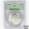 Image 1 : 1884-O Morgan Silver Dollar PCGS MS64