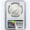 Image 2 : 1923-D Silver Peace Dollar NGC AU58