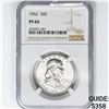 Image 1 : 1952 Franklin Half Dollar NGC PF65