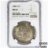 Image 1 : 1880-S Morgan Silver Dollar NGC MS62