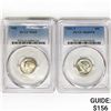 Image 1 : (2) Mercury Silver Dimes PCGS MS65 1941-1942