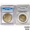 Image 1 : (2) US Silver Coinage ICG,PCGS MS 1889-1964
