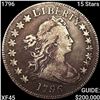 Image 1 : 1796 15 Stars Draped Bust Half Dollar NEARLY UNCIR