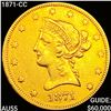 Image 1 : 1871-CC $10 Gold Eagle HIGH GRADE