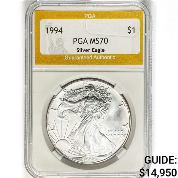 1994 American Silver Eagle PGA MS70