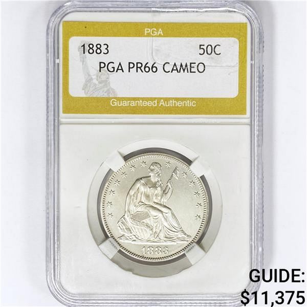 1883 Seated Liberty Half Dollar PGA PR66 CAMEO