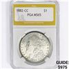 Image 1 : 1882-CC Morgan Silver Dollar PGA MS65