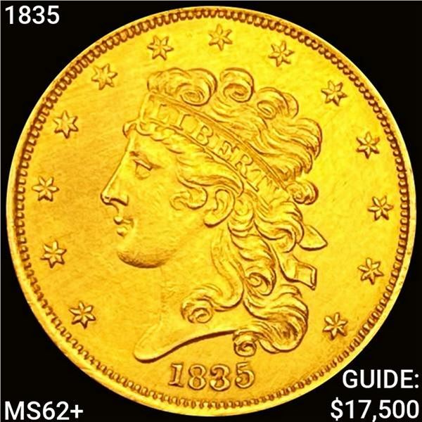 1835 $5 Gold Half Eagle UNCIRCULATED